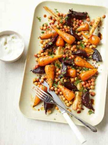 Roasted Roots Recipe with Chickpeas